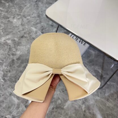 Saint Laurent woven bow bucket hat - Image 3