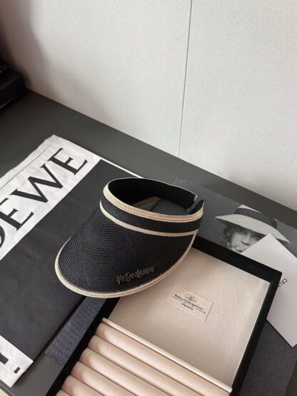Yves Saint Laurent vintage elegant sun hat - Image 3