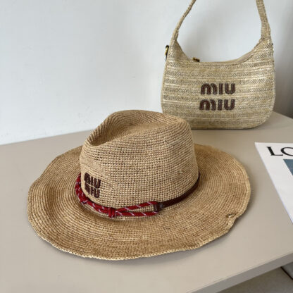 Miu Miu raffia hat - Image 4