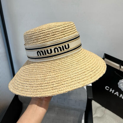Miu Miu Raffia Hat - Image 4