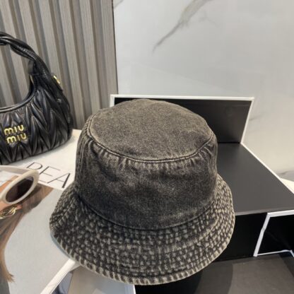 Miu Miu Denim Bucket Hat for Men and Women - Image 4
