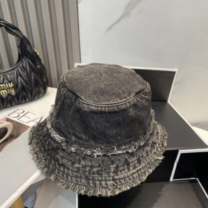Miu Miu Denim Visor Bucket Hat - Image 4