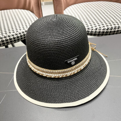 Prada summer high fashion sun protection straw hat - Image 3