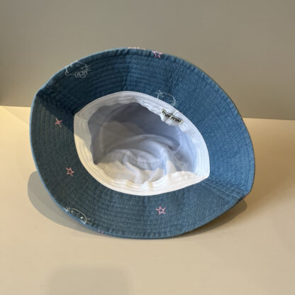 Miu Miu Fashion Print Diamond Bucket Hat - Image 4