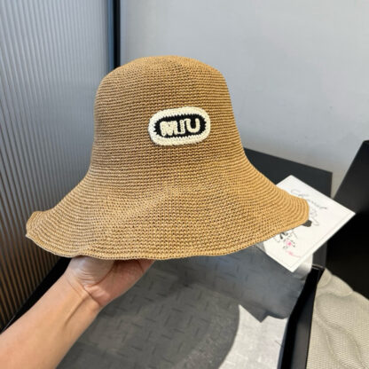 Miu Miu Stylish Folding Straw Hat - Image 4