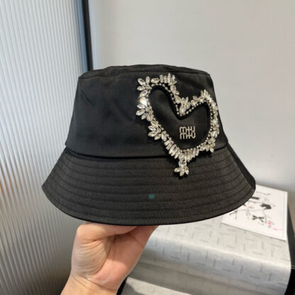 Miu Miu New Satin Bucket Hat - Image 4