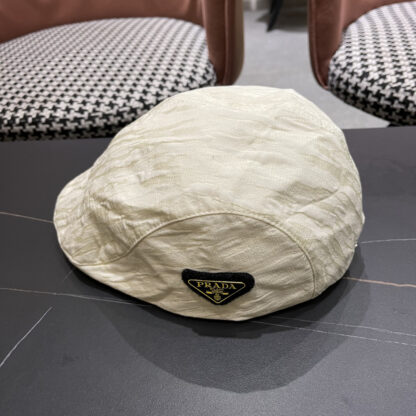 Prada Spring and Summer Lightweight Fashion Retro Peaked Cap - Image 3
