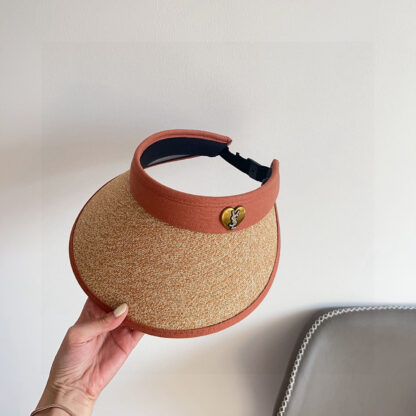 Yves Saint Laurent new densely woven holiday style sun hat hollow hat - Image 3