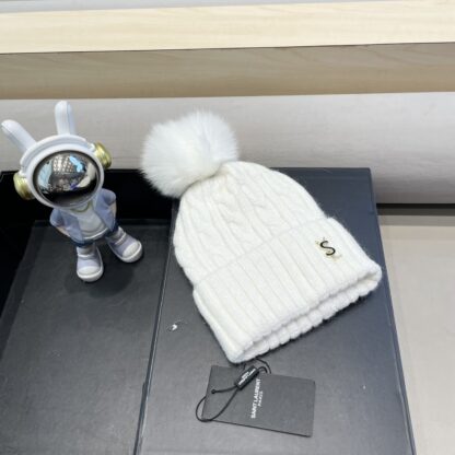 Yves Saint Laurent wool-blend knitted hat - Image 3