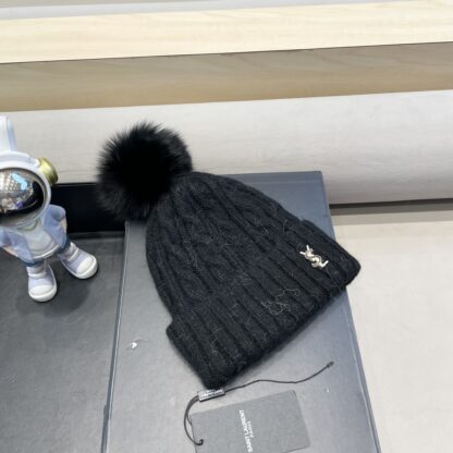 Yves Saint Laurent wool-blend knitted hat - Image 3