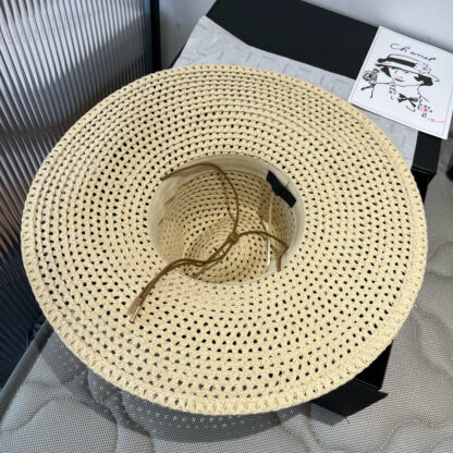 Prada Sunshade Large Straw Hat - Image 3