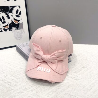 Miu Miu casual bow exquisite baseball cap - Image 4