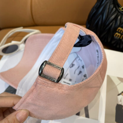 Yves Saint Laurent embroidered corduroy baseball cap - Image 3