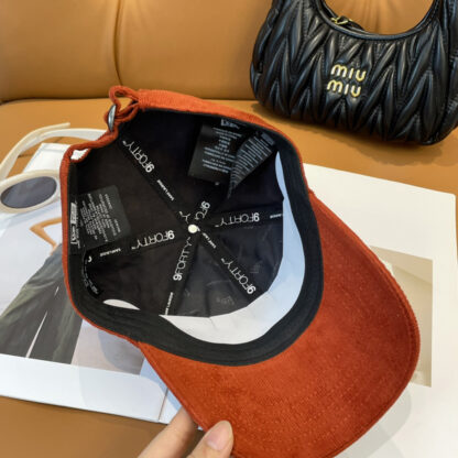 Yves Saint Laurent embroidered corduroy baseball cap - Image 3