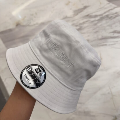 Saint Laurent lettering embroidered bucket hat - Image 3