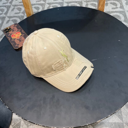 Saint Laurent lettering hot stamped baseball cap - Image 3