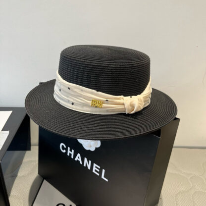 Miu Miu new flat top sun hat - Image 4