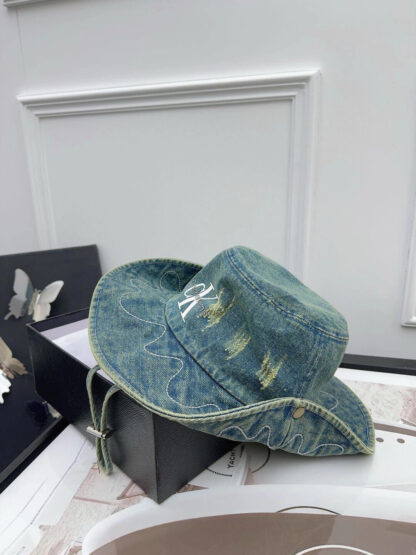 Calvin Kleinf spring and summer denim outdoor fisherman hat unisex - Image 3