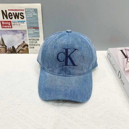 Calvin Kleinf denim embroidered bucket hat baseball cap - Image 3