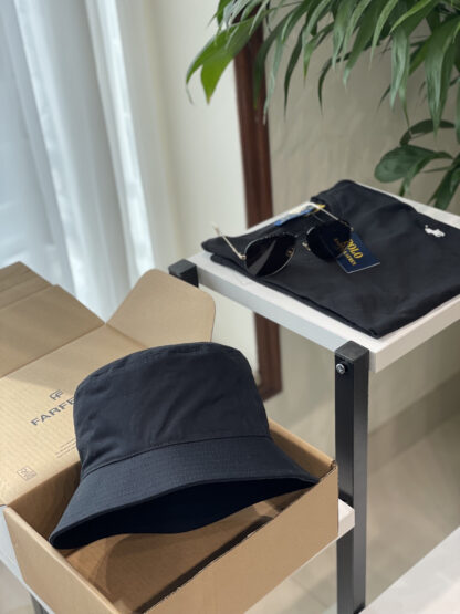 Calvin Kleinf washed denim bucket hat - Image 3