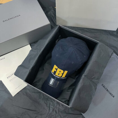 Balenciaga new fbi letter embroidered baseball cap - Image 3