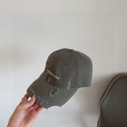 Balenciaga new irregular old style baseball cap - Image 3