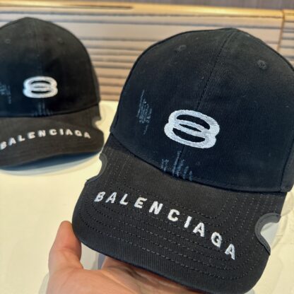 Balenciaga unisex Korean style British casual custom baseball cap - Image 3
