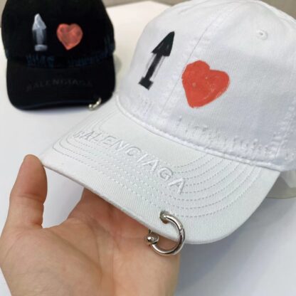 Balenciaga Unisex Korean British Casual Custom Baseball Cap - Image 3