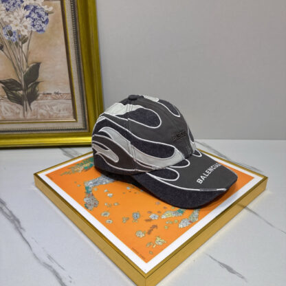 Balenciaga cotton denim distressed trendy baseball cap - Image 3
