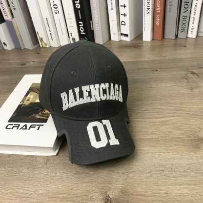 Balenciaga cutaway letter embroidered washed men's and women's casual baseball cap - Image 3
