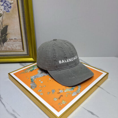 Balenciaga pure cotton distressed stylish baseball cap - Image 3
