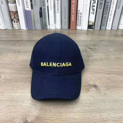 Balenciaga classic letter embroidered soft top versatile cap - Image 3