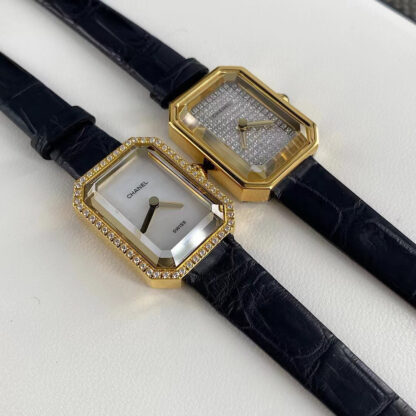Chanel Black Gold Sugar Cube Women's Watch - Image 4