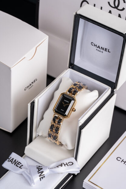 Chanel Black Gold Sugar Cube Women's Watch - Image 4