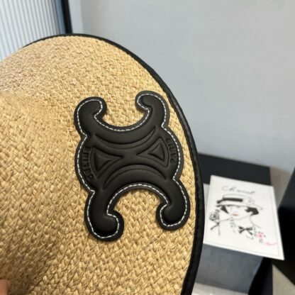 Celine raffia sun hat - Image 3