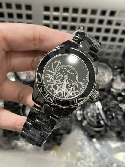 Chanel Black and White Code Quartz Watch - Image 4