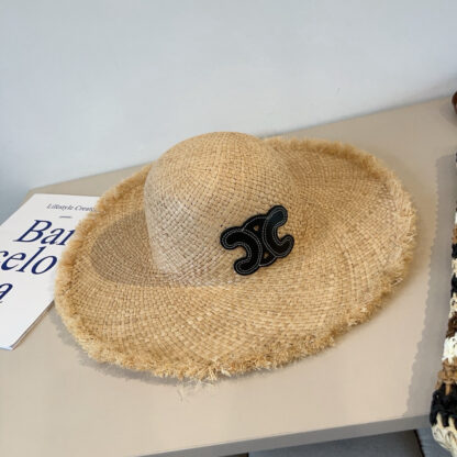 Celine raffia beach hat - Image 3