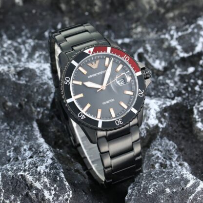Armani simple atmospheric quartz steel strap men's watch - Image 3