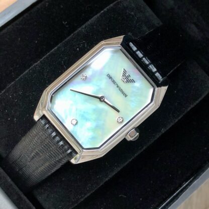 Armani Two-hand Sugar Cube Watch - Image 3