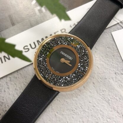 Swarovski starry leather strap women's watch - Image 2
