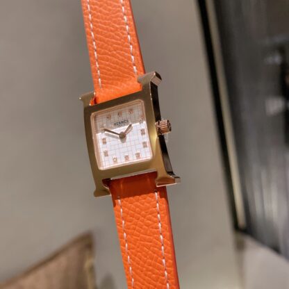 Hermes Square Dial Diamond Quartz Watch - Image 3
