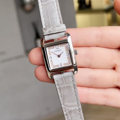 Hermes Square Dial Diamond Quartz Watch - Image 3