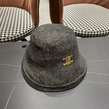 Celine women's autumn and winter elegant bow bucket hat - Image 3