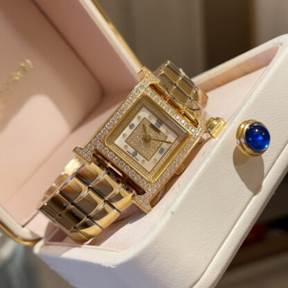 Hermes Gypsophila Square Dial Elegant Watch - Image 3