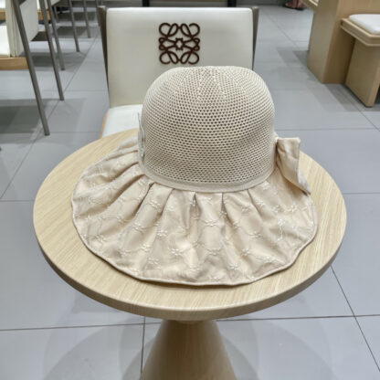 Celine color plastic sunscreen breathable sun hat - Image 2