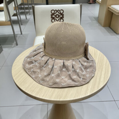 Celine color plastic sunscreen breathable sun hat - Image 2