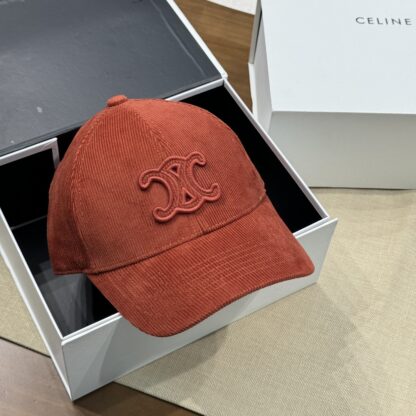 Celine autumn and winter logo corduroy baseball cap - Image 3