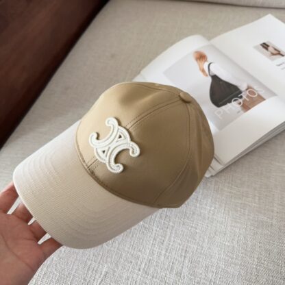 Celine letter embroidered couple fashion baseball cap - Image 3