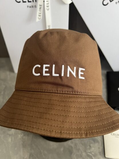 Celine embroidered lightweight bucket hat - Image 3
