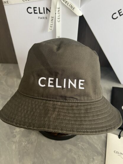 Celine embroidered lightweight bucket hat - Image 3